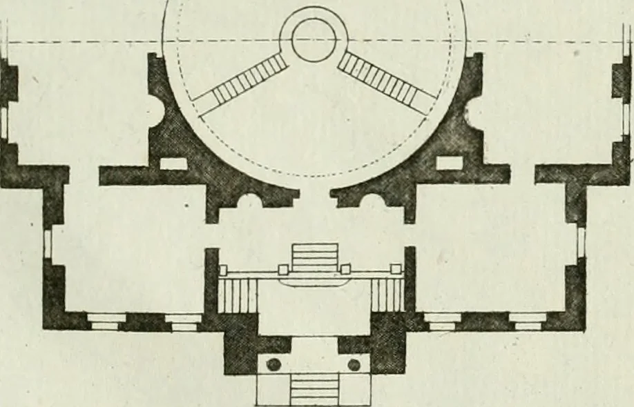 An illustration from Ueber Erfindung, Construction und Vortheile der Bohlen-Dächer : mit besonderer Rücksicht auf die Urschrift ihres Erfinders, 1797, leaf 86