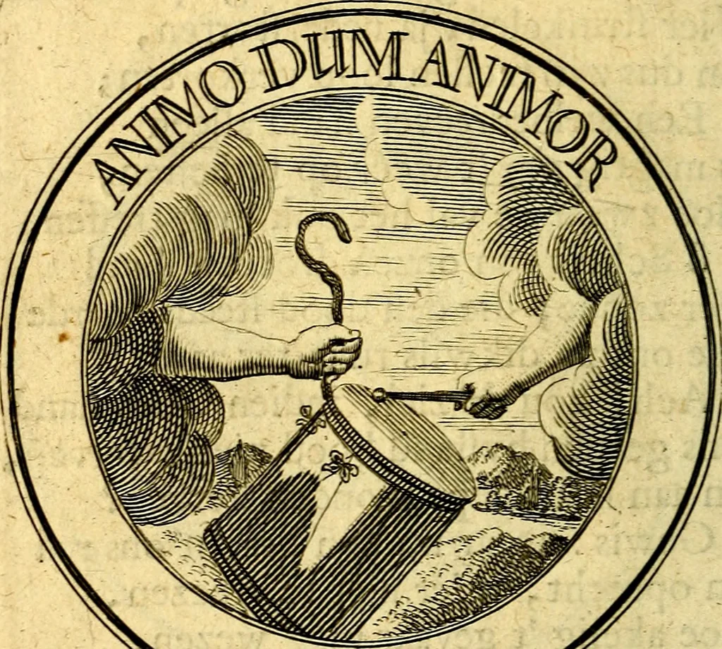 An illustration from Uitbreiding, over honderd leerzaame zinnebeelden, 1722, leaf 107