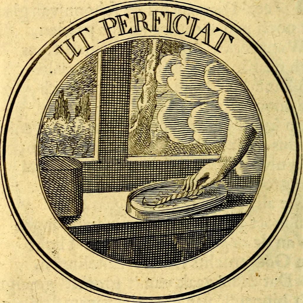 An illustration from Uitbreiding, over honderd leerzaame zinnebeelden, 1722, leaf 117