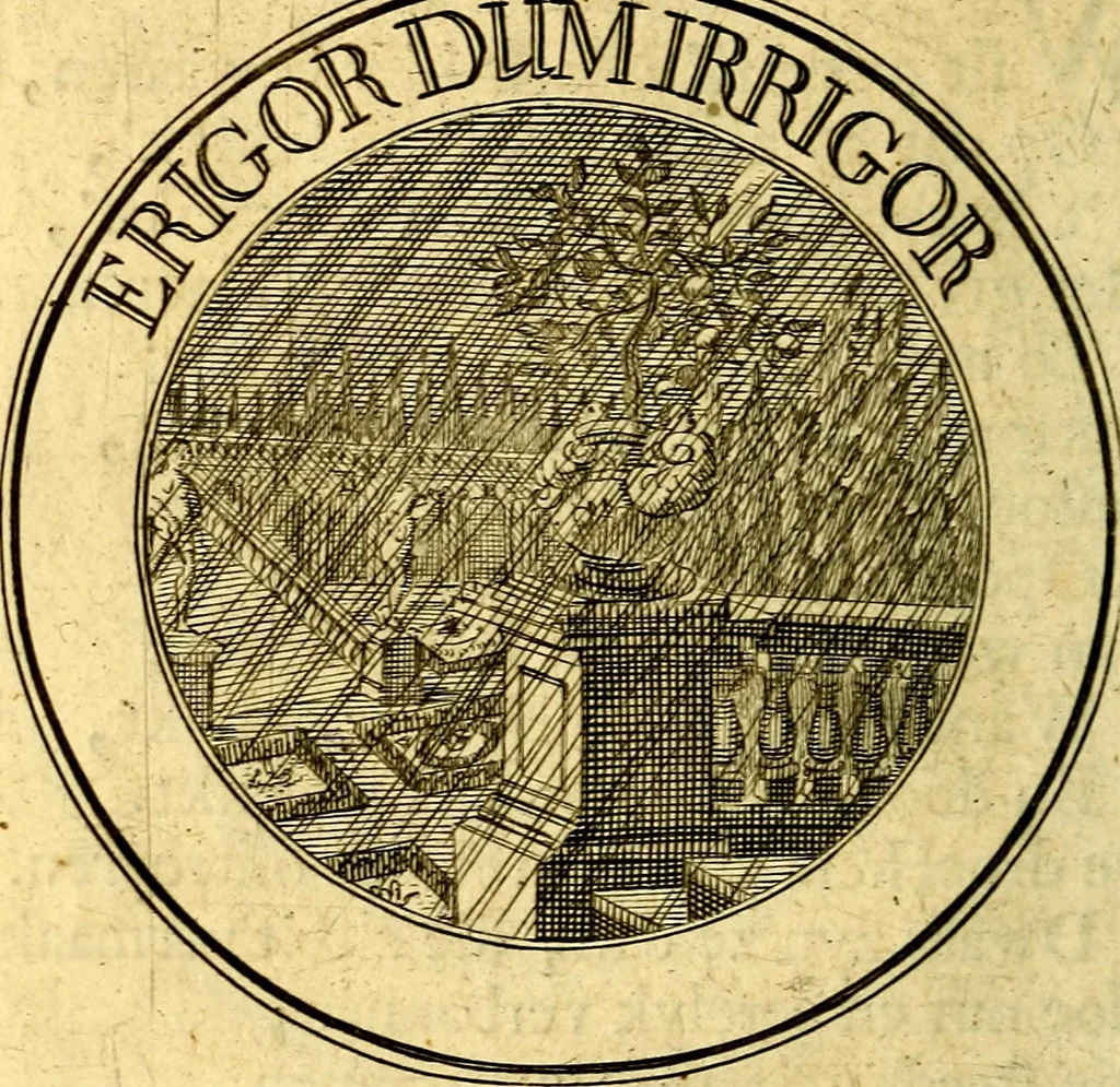 An illustration from Uitbreiding, over honderd leerzaame zinnebeelden, 1722, leaf 119