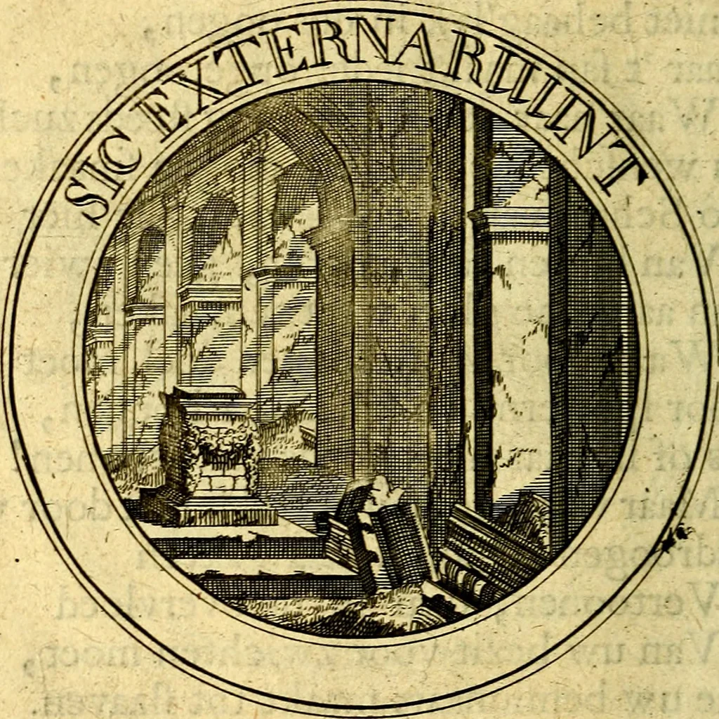 An illustration from Uitbreiding, over honderd leerzaame zinnebeelden, 1722, leaf 169