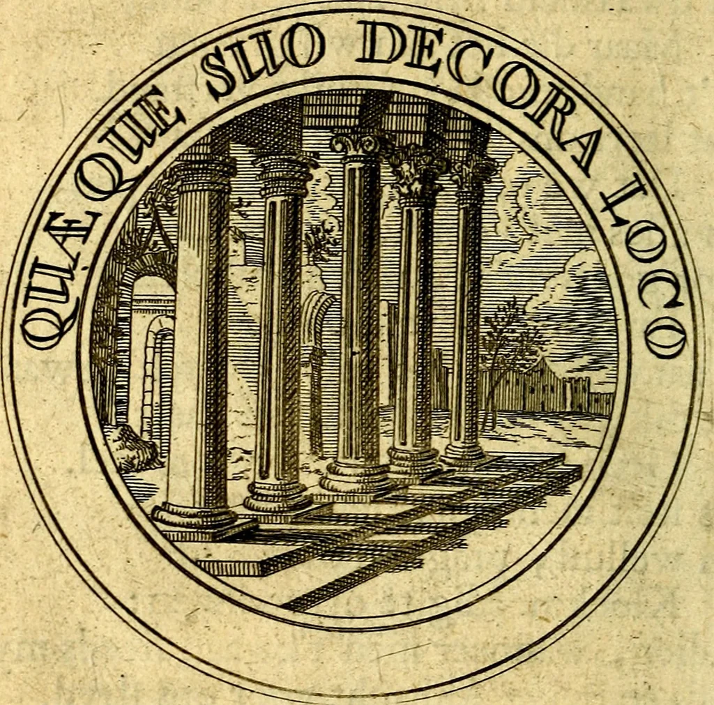 An illustration from Uitbreiding, over honderd leerzaame zinnebeelden, 1722, leaf 185
