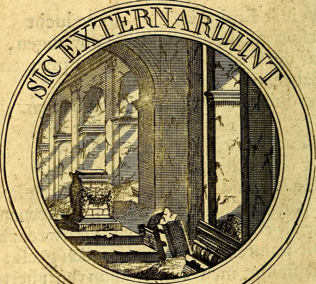 An illustration from Uitbreiding, over honderd leerzaame zinnebeelden, 1722, leaf 189