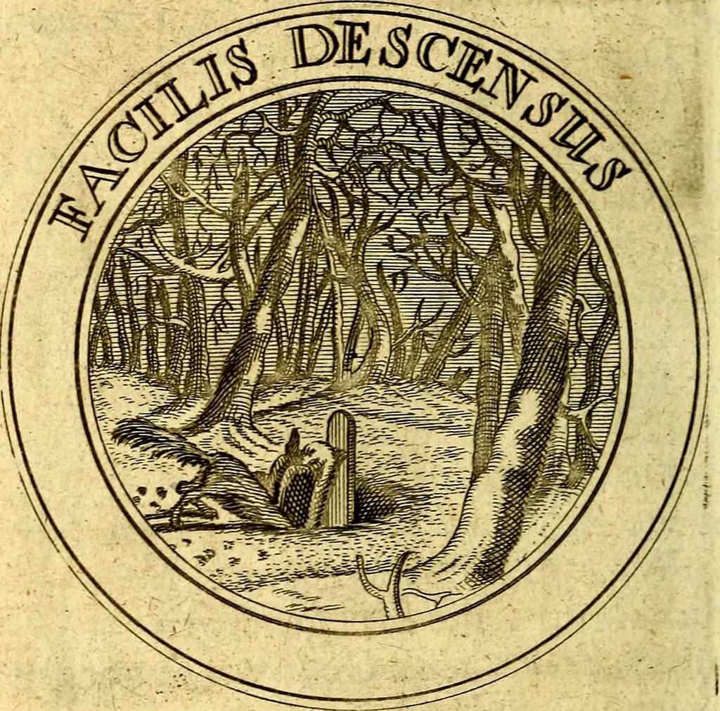 An illustration from Uitbreiding, over honderd leerzaame zinnebeelden, 1722, leaf 211