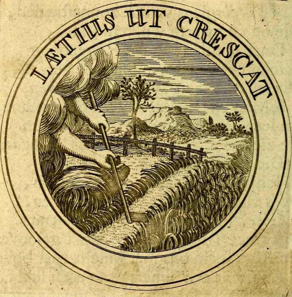 An illustration from Uitbreiding, over honderd leerzaame zinnebeelden, 1722, leaf 57