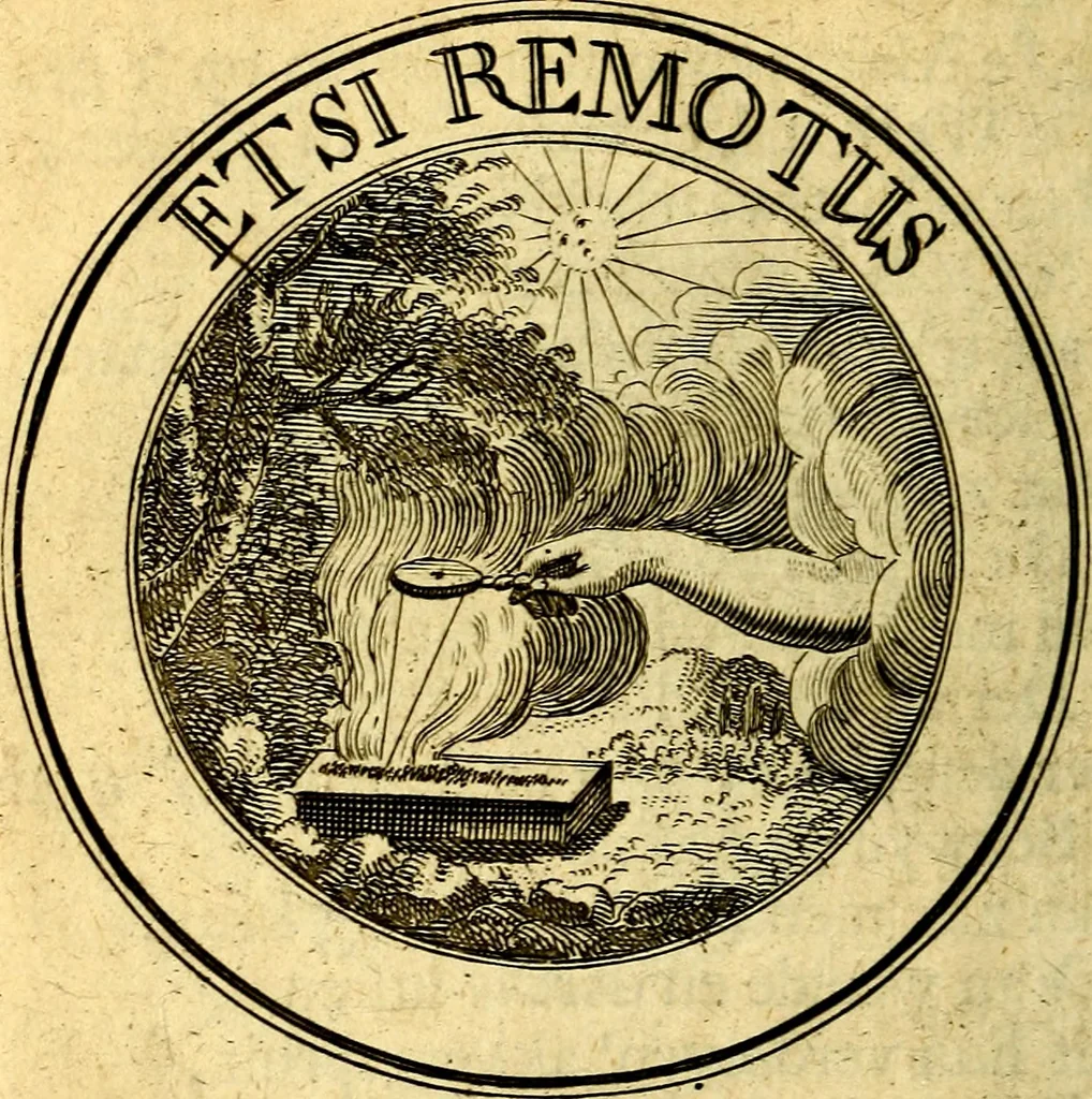 An illustration from Uitbreiding, over honderd leerzaame zinnebeelden, 1722, leaf 97