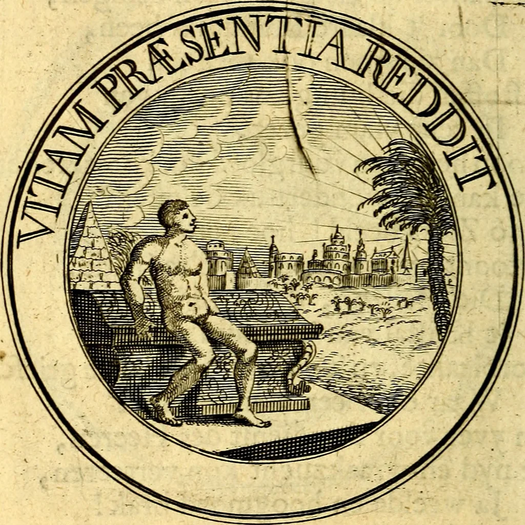 An illustration from Uitbreiding, over honderd leerzaame zinnebeelden, 1722, leaf 99