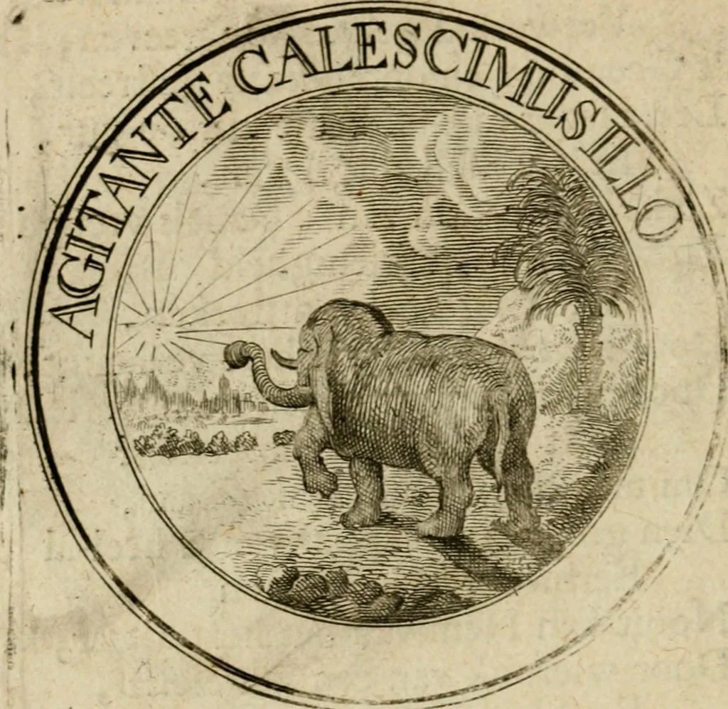 An illustration from Uitbreiding, over hondred leerzaame zinnebeelden, 1722, leaf 107