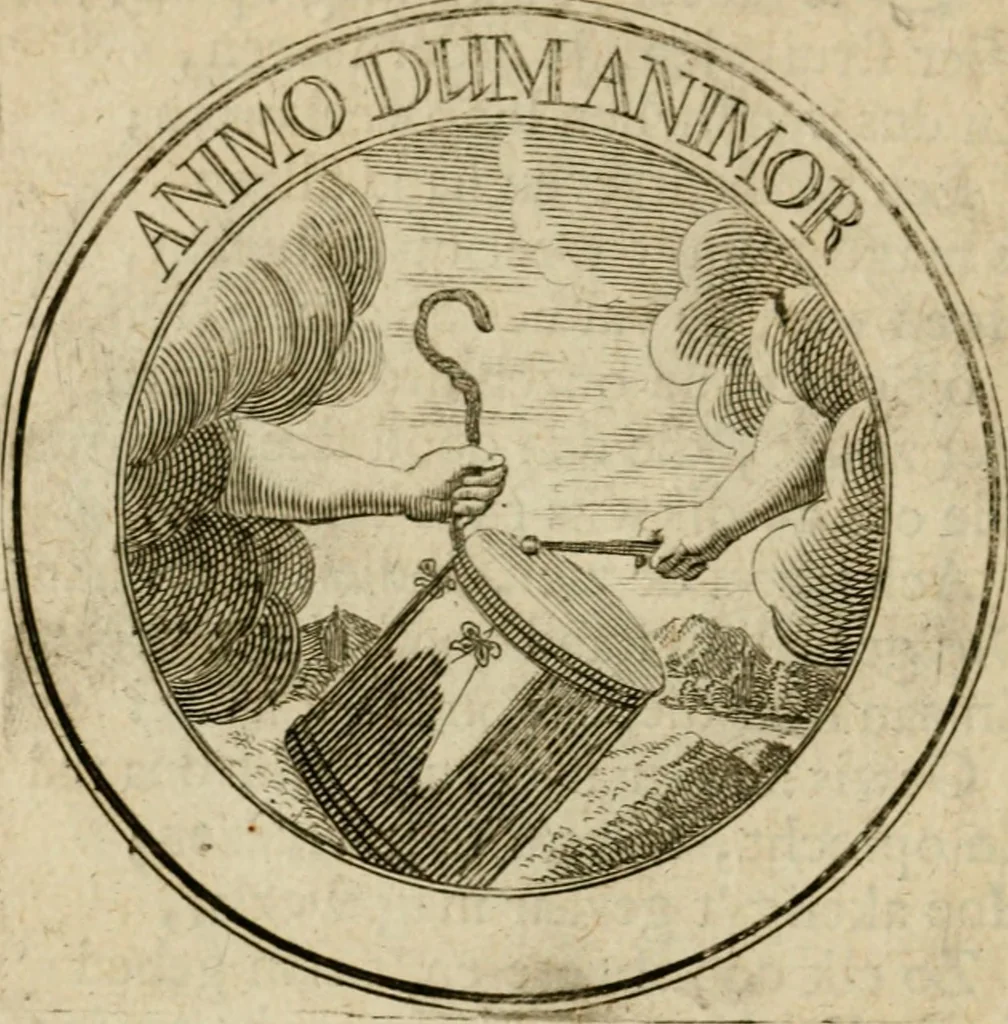 An illustration from Uitbreiding, over hondred leerzaame zinnebeelden, 1722, leaf 113