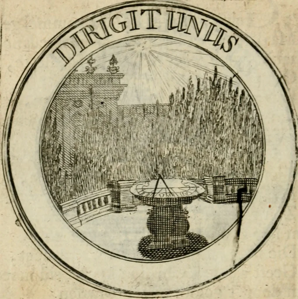 An illustration from Uitbreiding, over hondred leerzaame zinnebeelden, 1722, leaf 115