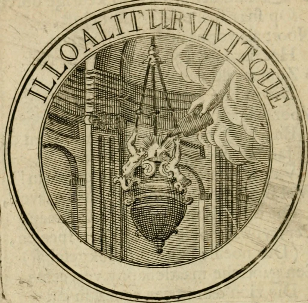 An illustration from Uitbreiding, over hondred leerzaame zinnebeelden, 1722, leaf 119