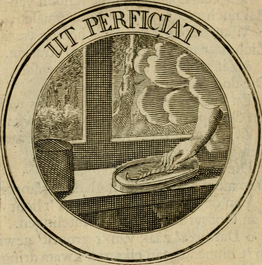 An illustration from Uitbreiding, over hondred leerzaame zinnebeelden, 1722, leaf 123