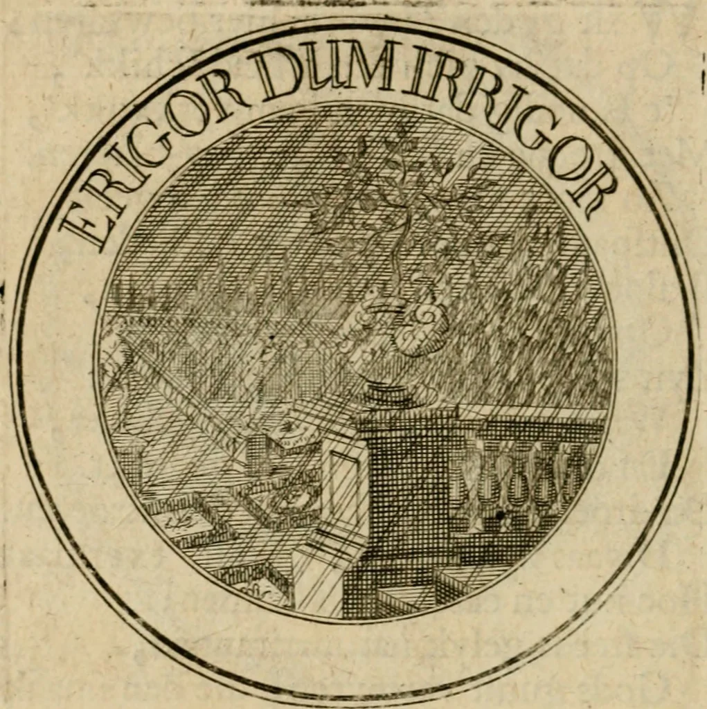An illustration from Uitbreiding, over hondred leerzaame zinnebeelden, 1722, leaf 125