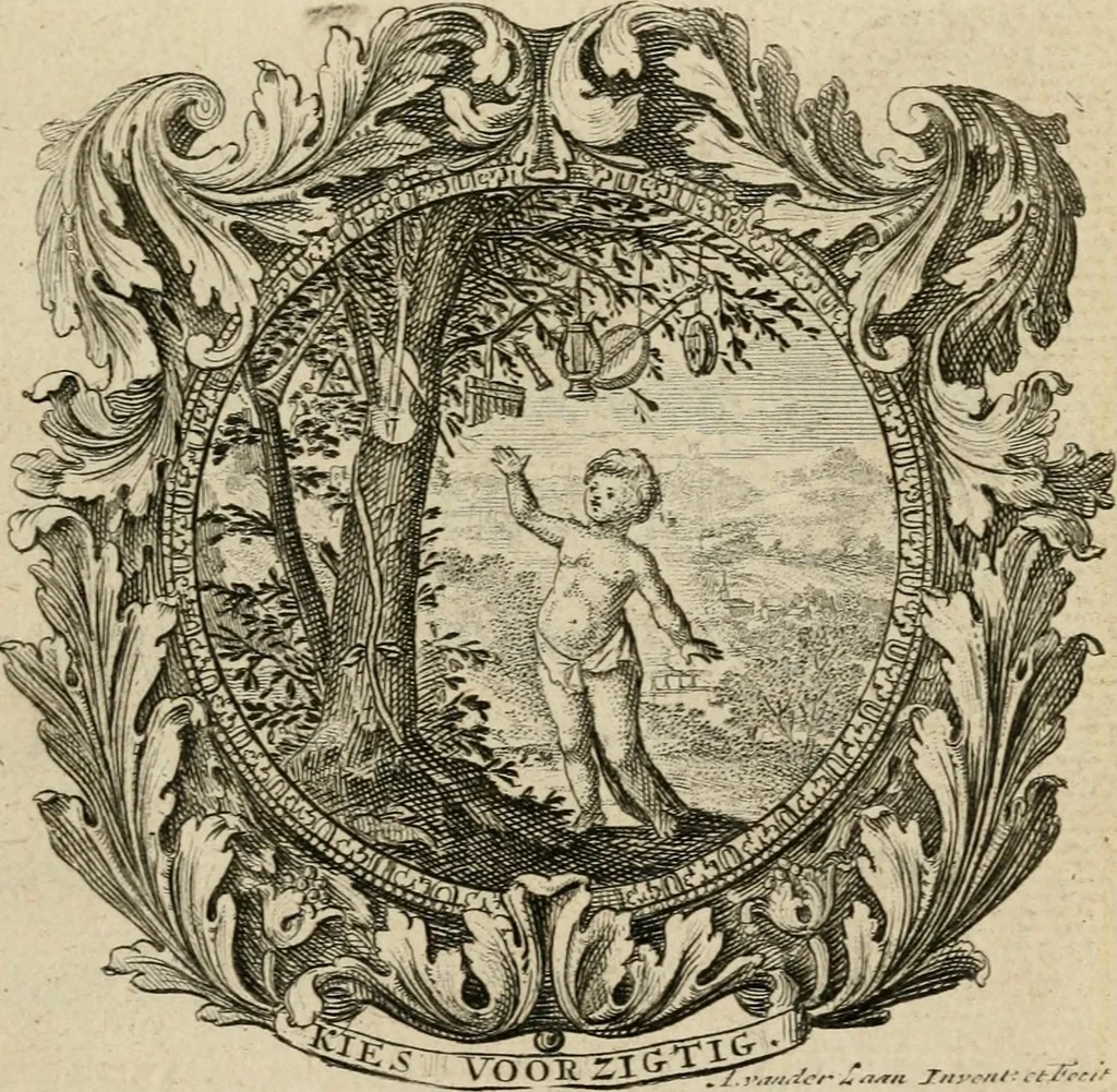 An illustration from Uitbreiding, over hondred leerzaame zinnebeelden, 1722, leaf 14