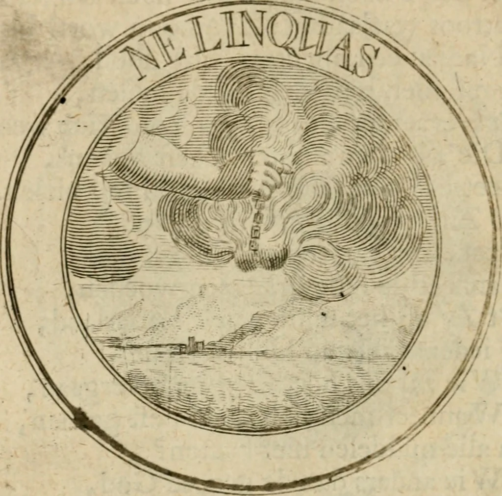 An illustration from Uitbreiding, over hondred leerzaame zinnebeelden, 1722, leaf 145