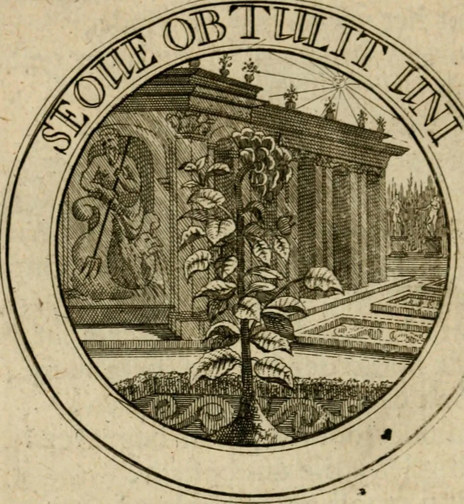 An illustration from Uitbreiding, over hondred leerzaame zinnebeelden, 1722, leaf 149