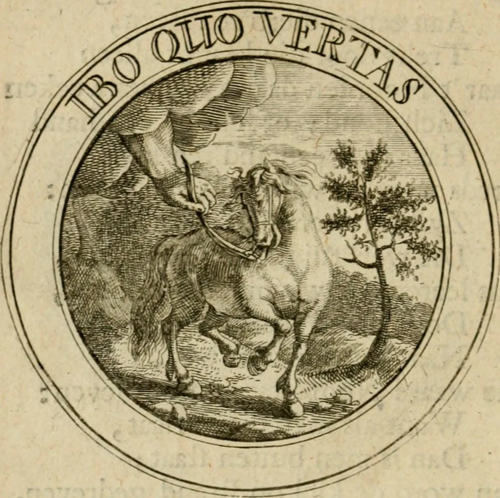 An illustration from Uitbreiding, over hondred leerzaame zinnebeelden, 1722, leaf 153