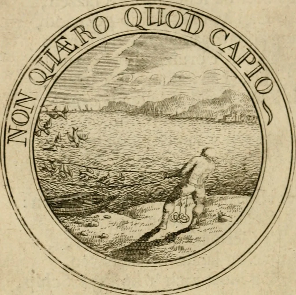 An illustration from Uitbreiding, over hondred leerzaame zinnebeelden, 1722, leaf 157