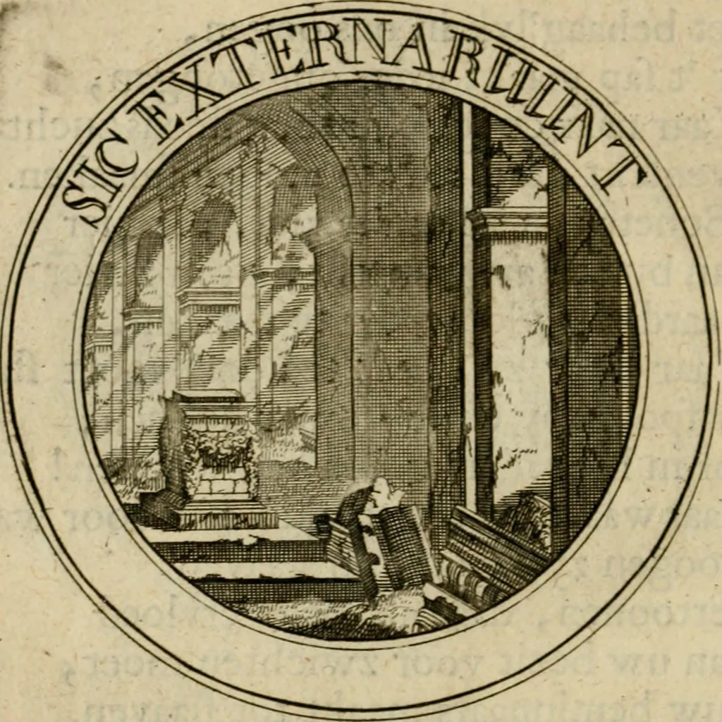 An illustration from Uitbreiding, over hondred leerzaame zinnebeelden, 1722, leaf 175