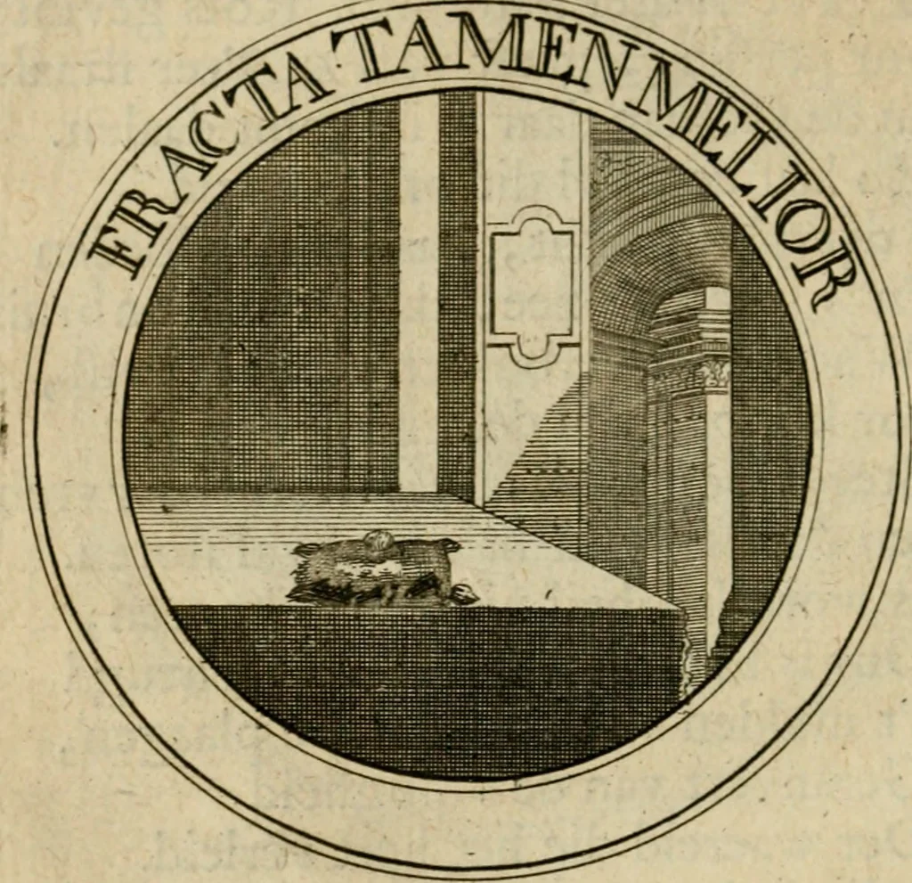 An illustration from Uitbreiding, over hondred leerzaame zinnebeelden, 1722, leaf 181