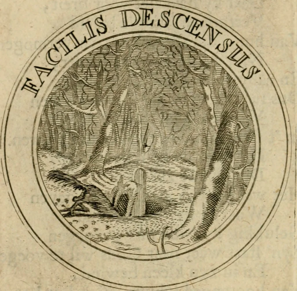 An illustration from Uitbreiding, over hondred leerzaame zinnebeelden, 1722, leaf 217