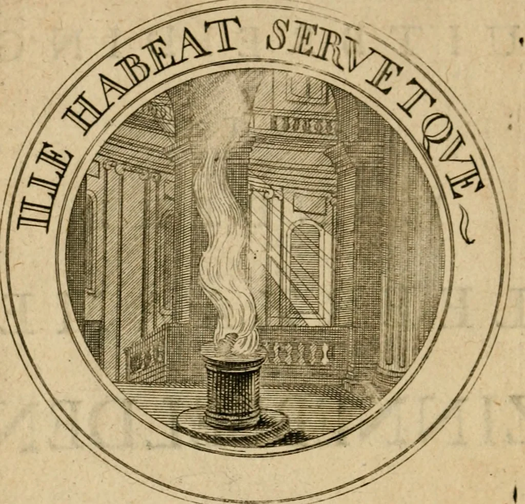 An illustration from Uitbreiding, over hondred leerzaame zinnebeelden, 1722, leaf 25
