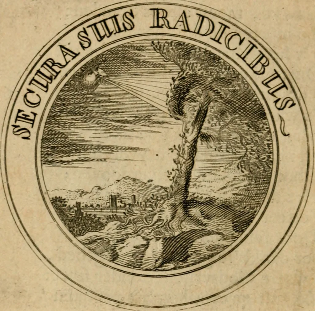 An illustration from Uitbreiding, over hondred leerzaame zinnebeelden, 1722, leaf 27