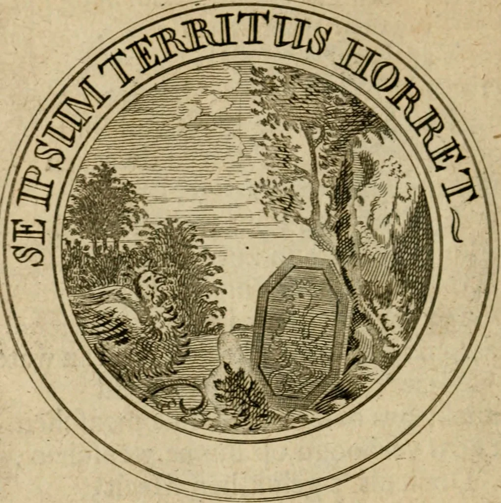 An illustration from Uitbreiding, over hondred leerzaame zinnebeelden, 1722, leaf 43