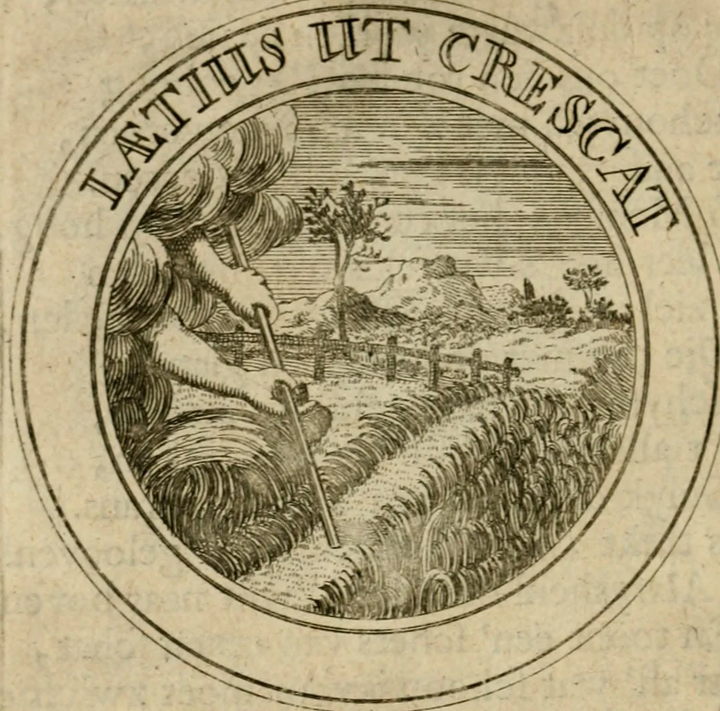 An illustration from Uitbreiding, over hondred leerzaame zinnebeelden, 1722, leaf 63