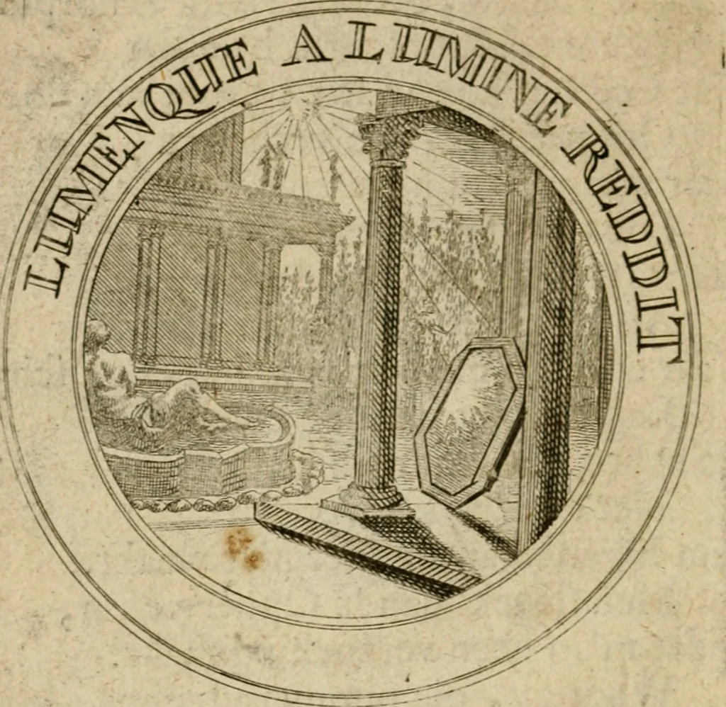 An illustration from Uitbreiding, over hondred leerzaame zinnebeelden, 1722, leaf 73