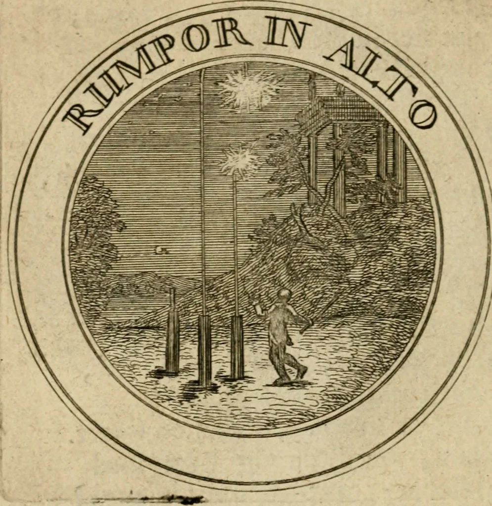 An illustration from Uitbreiding, over hondred leerzaame zinnebeelden, 1722, leaf 85