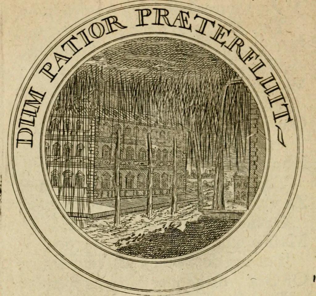 An illustration from Uitbreiding, over hondred leerzaame zinnebeelden, 1722, leaf 87