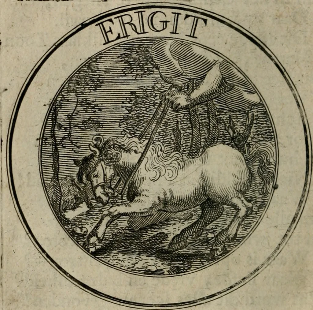 An illustration from Uitbreiding, over honderd leerzaame zinnebeelden, 1722, leaf 105