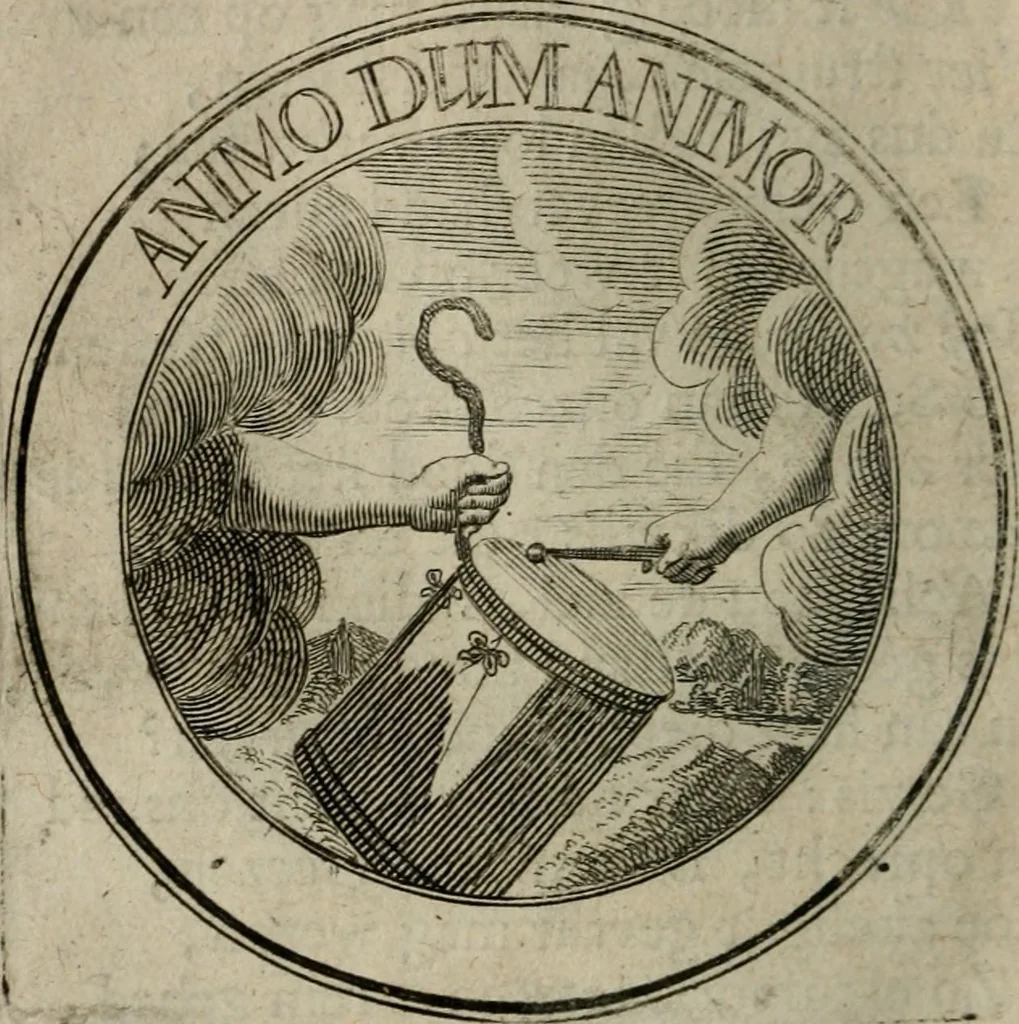 An illustration from Uitbreiding, over honderd leerzaame zinnebeelden, 1722, leaf 107