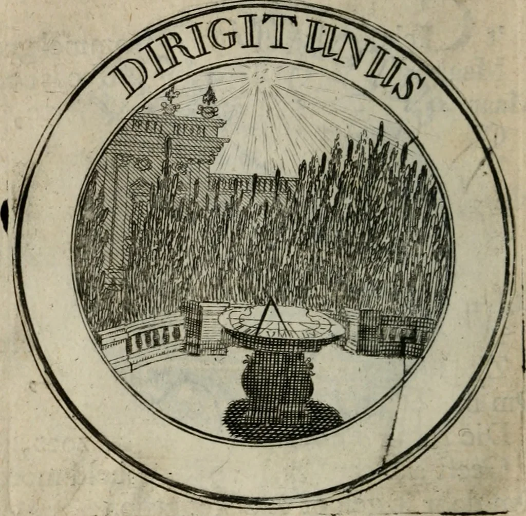 An illustration from Uitbreiding, over honderd leerzaame zinnebeelden, 1722, leaf 109