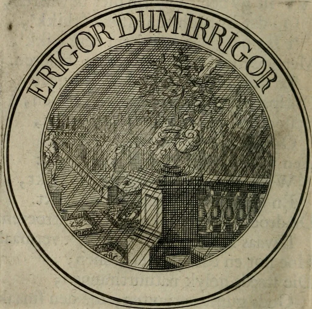 An illustration from Uitbreiding, over honderd leerzaame zinnebeelden, 1722, leaf 119