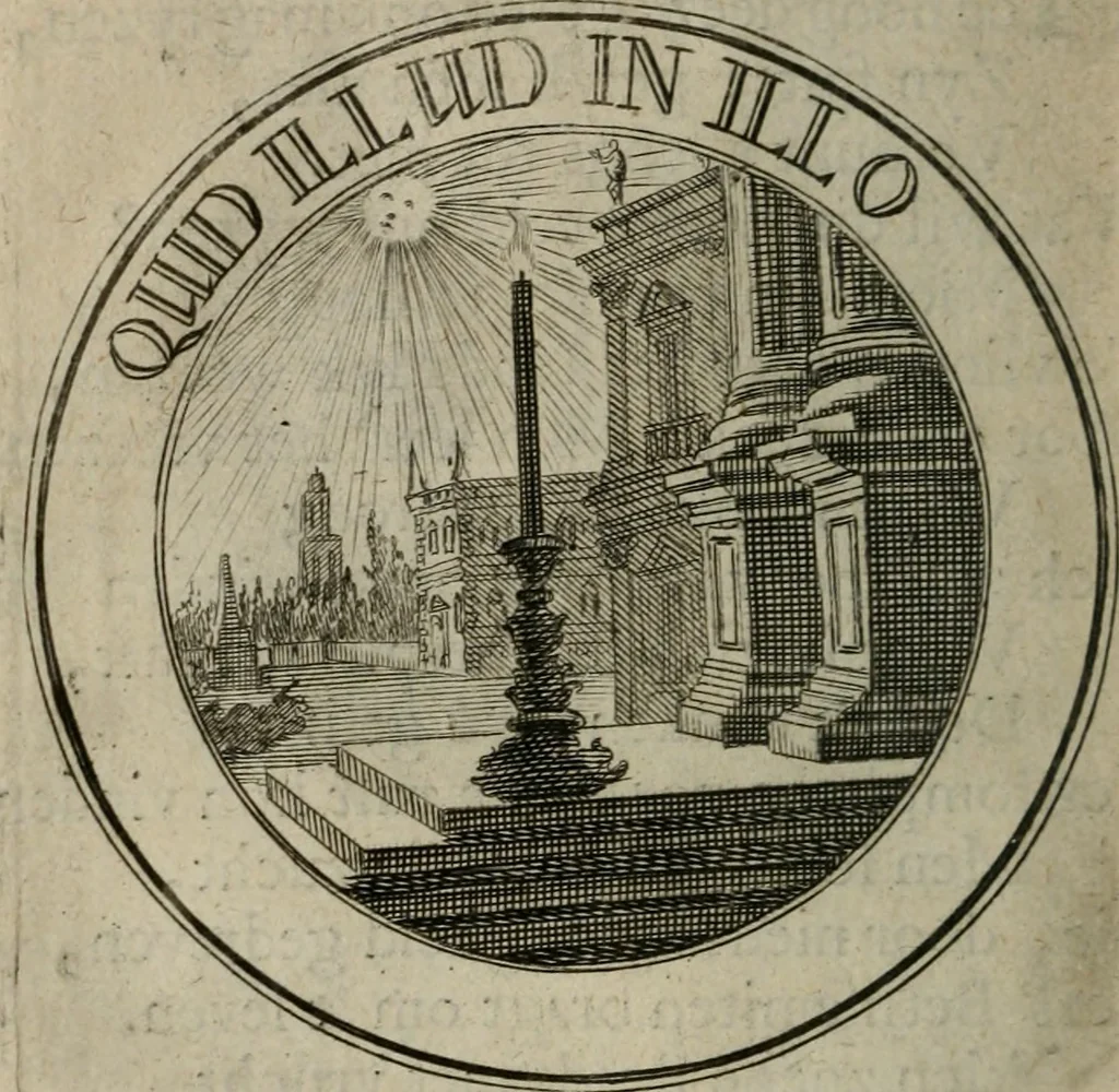 An illustration from Uitbreiding, over honderd leerzaame zinnebeelden, 1722, leaf 125