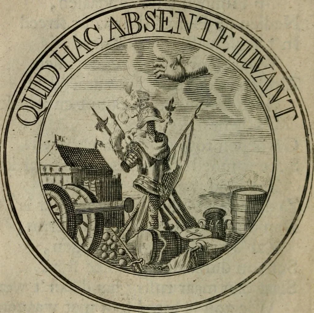 An illustration from Uitbreiding, over honderd leerzaame zinnebeelden, 1722, leaf 135