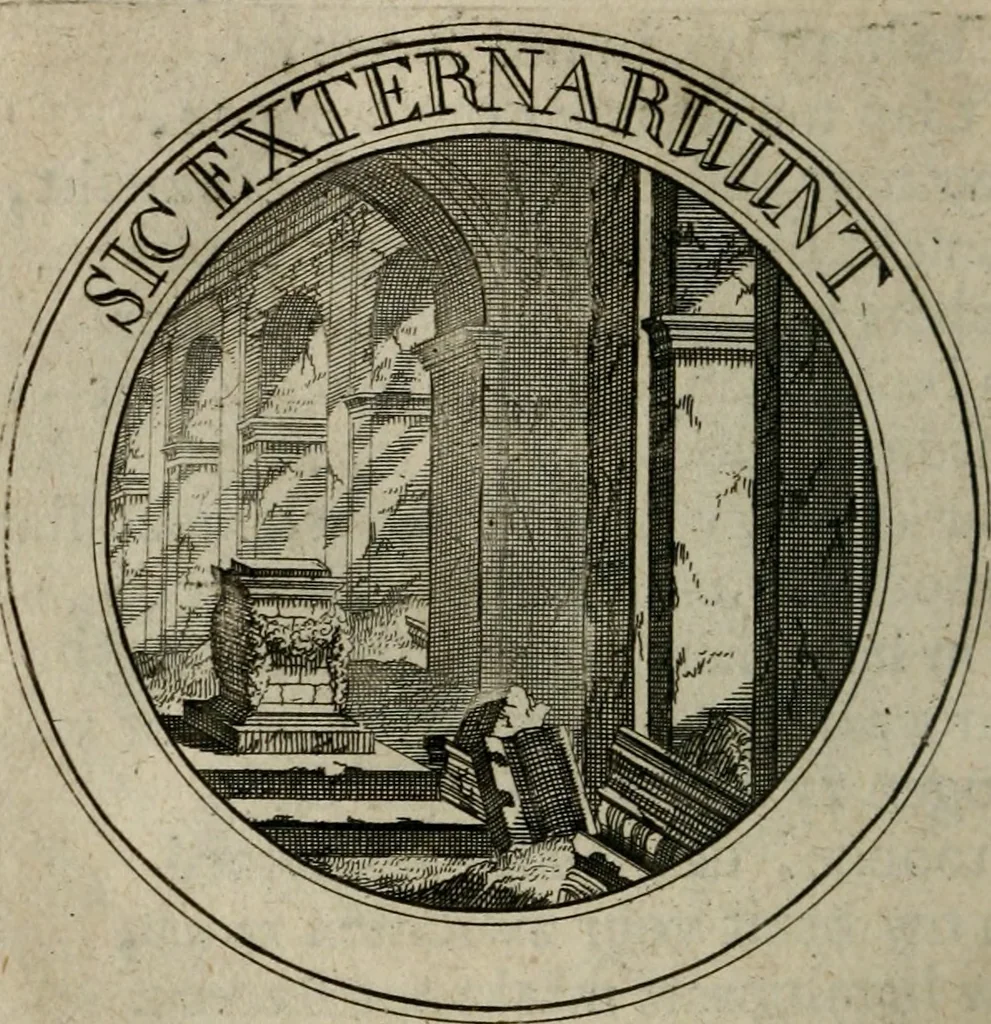 An illustration from Uitbreiding, over honderd leerzaame zinnebeelden, 1722, leaf 169