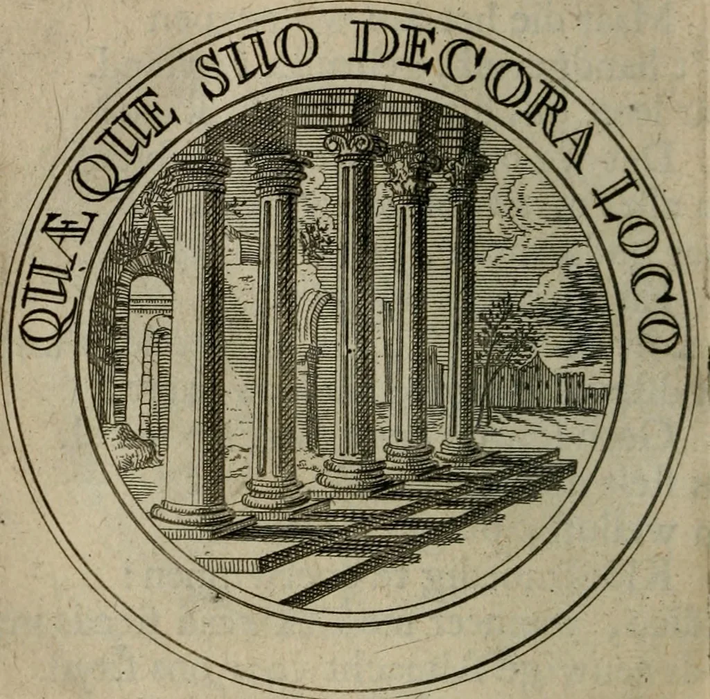 An illustration from Uitbreiding, over honderd leerzaame zinnebeelden, 1722, leaf 185