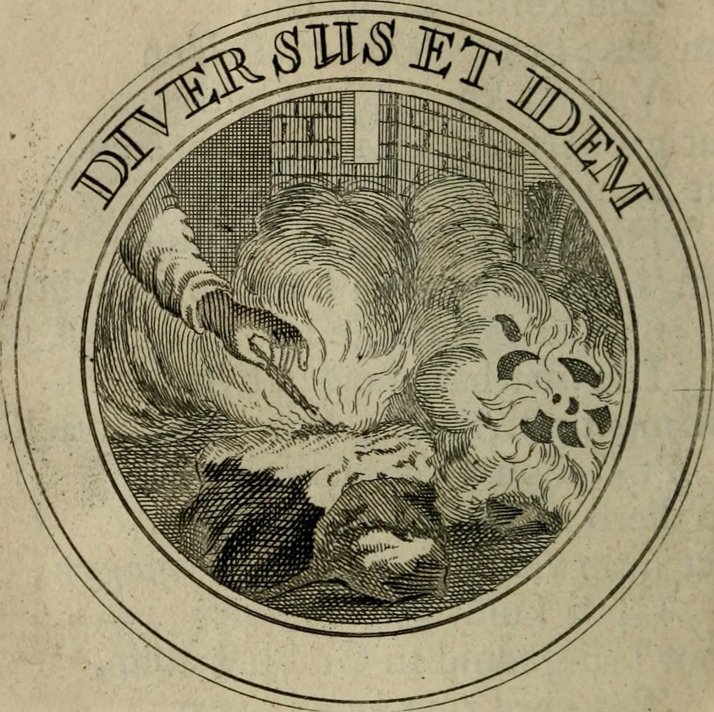 An illustration from Uitbreiding, over honderd leerzaame zinnebeelden, 1722, leaf 187