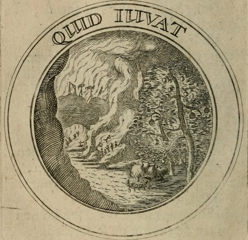 An illustration from Uitbreiding, over honderd leerzaame zinnebeelden, 1722, leaf 197