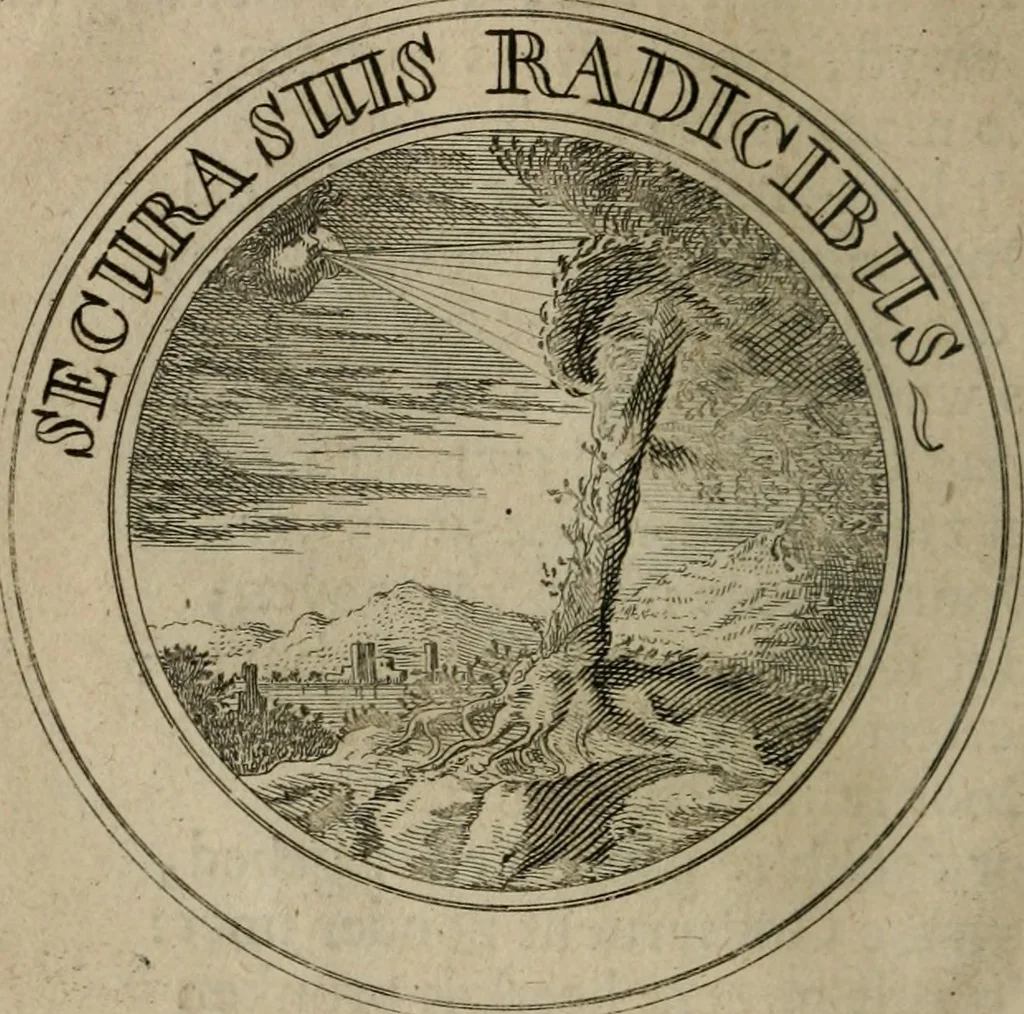 An illustration from Uitbreiding, over honderd leerzaame zinnebeelden, 1722, leaf 21
