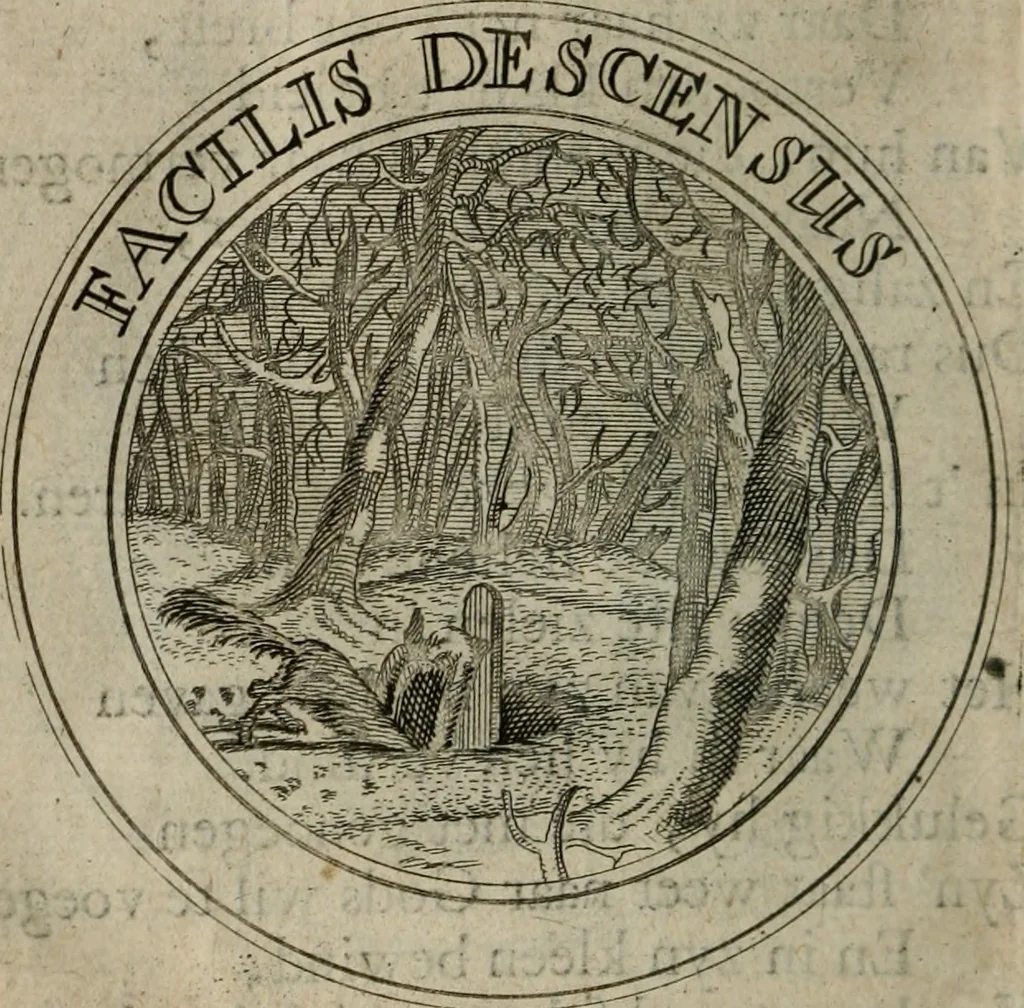An illustration from Uitbreiding, over honderd leerzaame zinnebeelden, 1722, leaf 211