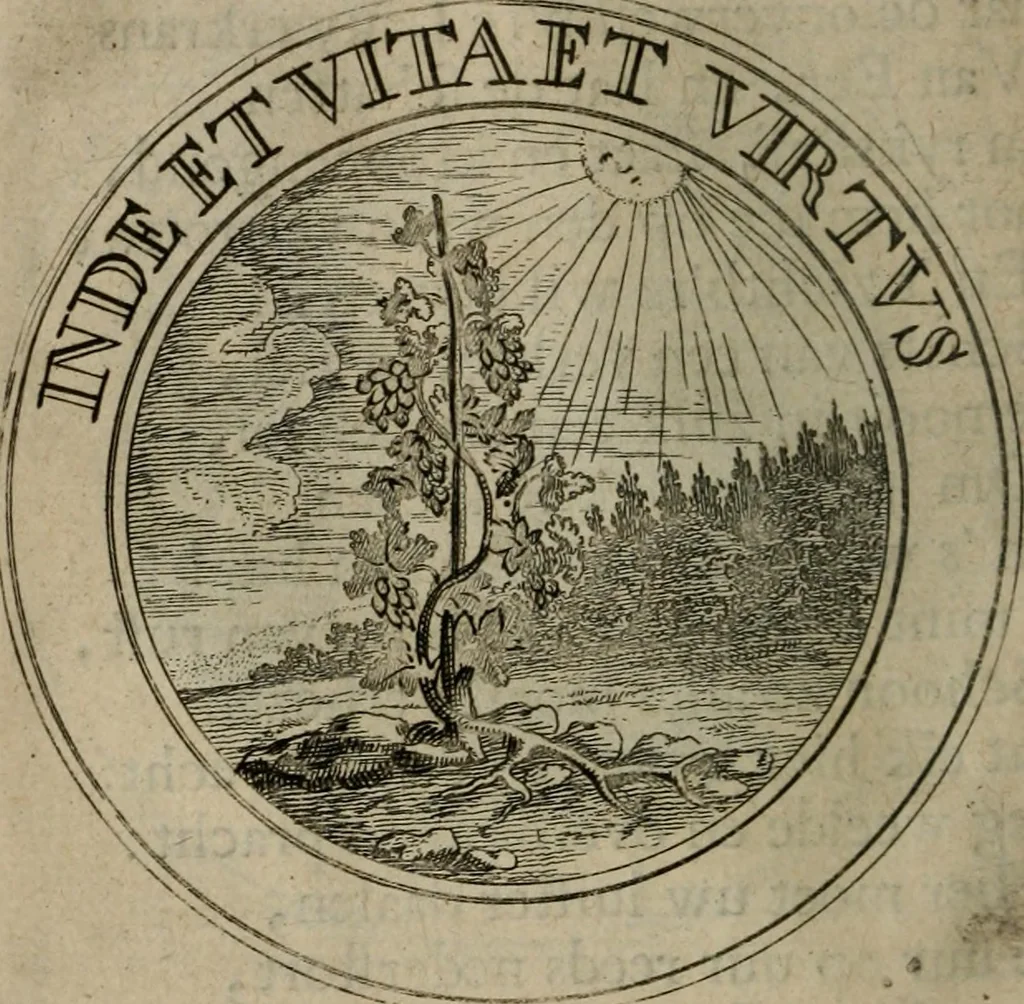 An illustration from Uitbreiding, over honderd leerzaame zinnebeelden, 1722, leaf 25