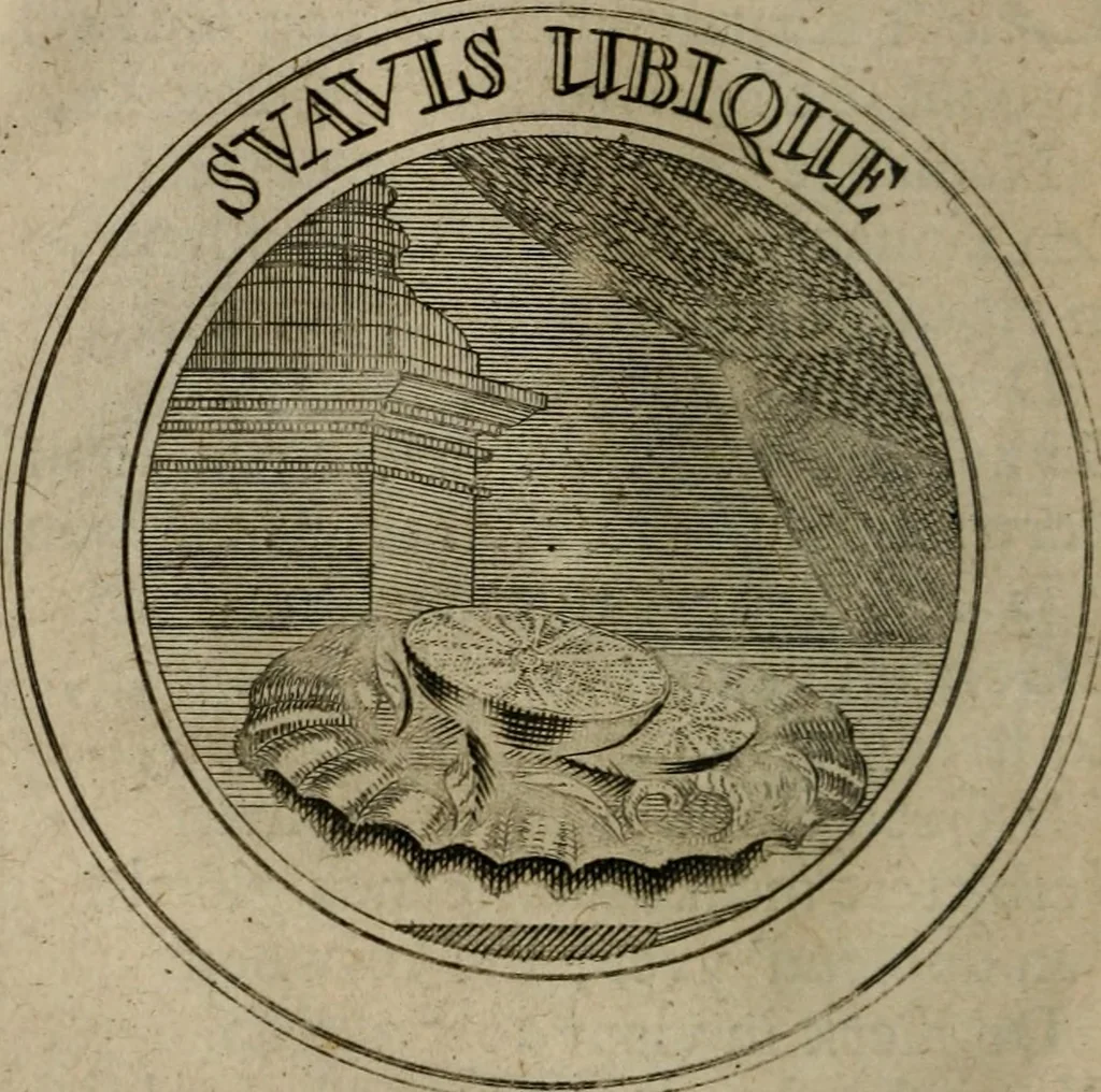 An illustration from Uitbreiding, over honderd leerzaame zinnebeelden, 1722, leaf 47
