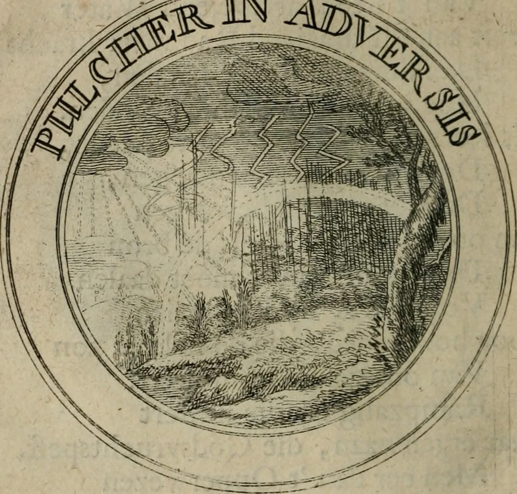 An illustration from Uitbreiding, over honderd leerzaame zinnebeelden, 1722, leaf 55