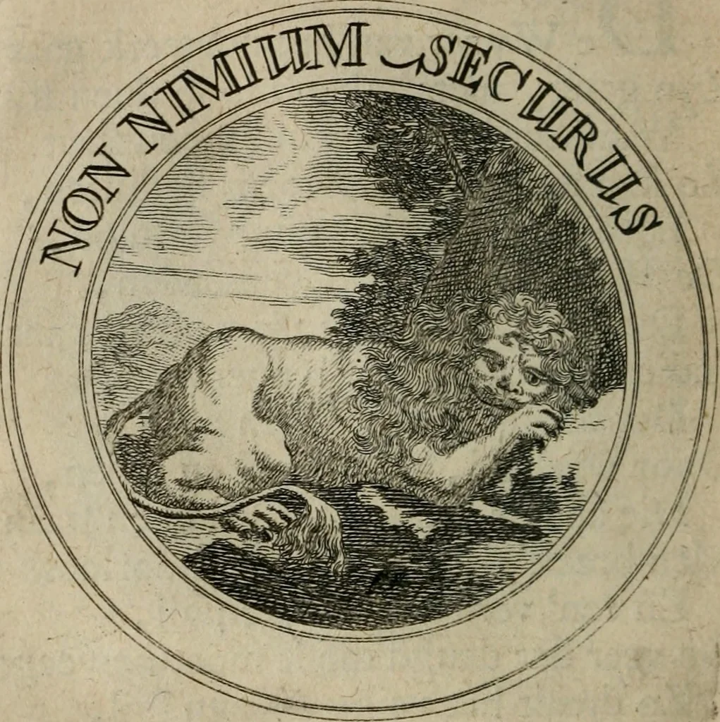 An illustration from Uitbreiding, over honderd leerzaame zinnebeelden, 1722, leaf 65
