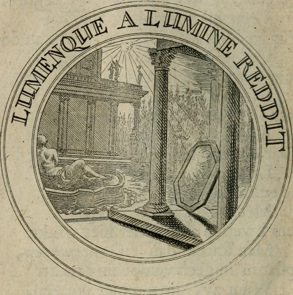 An illustration from Uitbreiding, over honderd leerzaame zinnebeelden, 1722, leaf 67