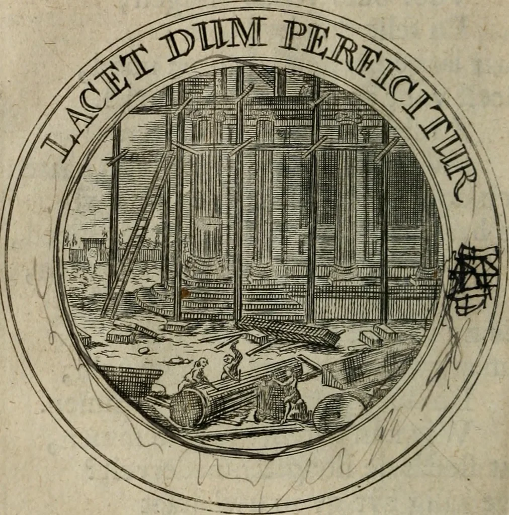 An illustration from Uitbreiding, over honderd leerzaame zinnebeelden, 1722, leaf 77